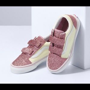 Old skool glitter vans girls 13.5